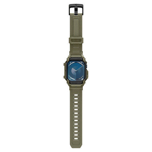 Spigen Apple Watch 11/10 Series Case+Band – Rugged Armor Pro